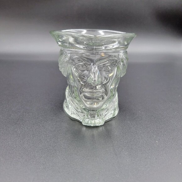 Vintage President Thomas Jefferson Avon Clear Glass Cup Patriot Head Read - Picture 2 of 10